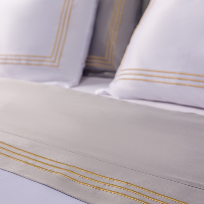 THREE LINE SET COTTON BED SHEETS