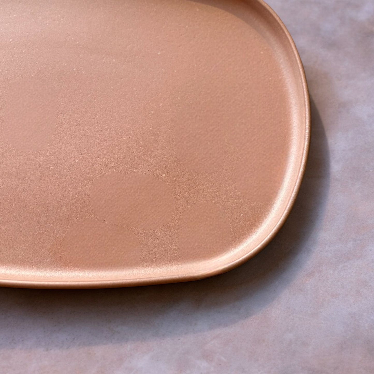 ORANGE PORCELAIN SERVING PLATE