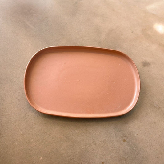 ORANGE PORCELAIN SERVING PLATE