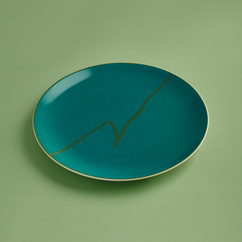 GREEN LINE PORCELAIN DINNER SET