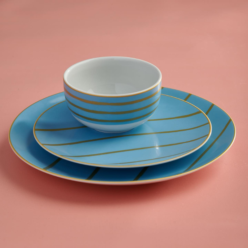 BLUE LINE PORCELAIN DINNER SET