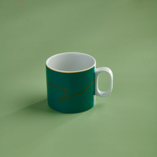 GREEN LINE PORCELAIN MUG SET (6 PIECES)