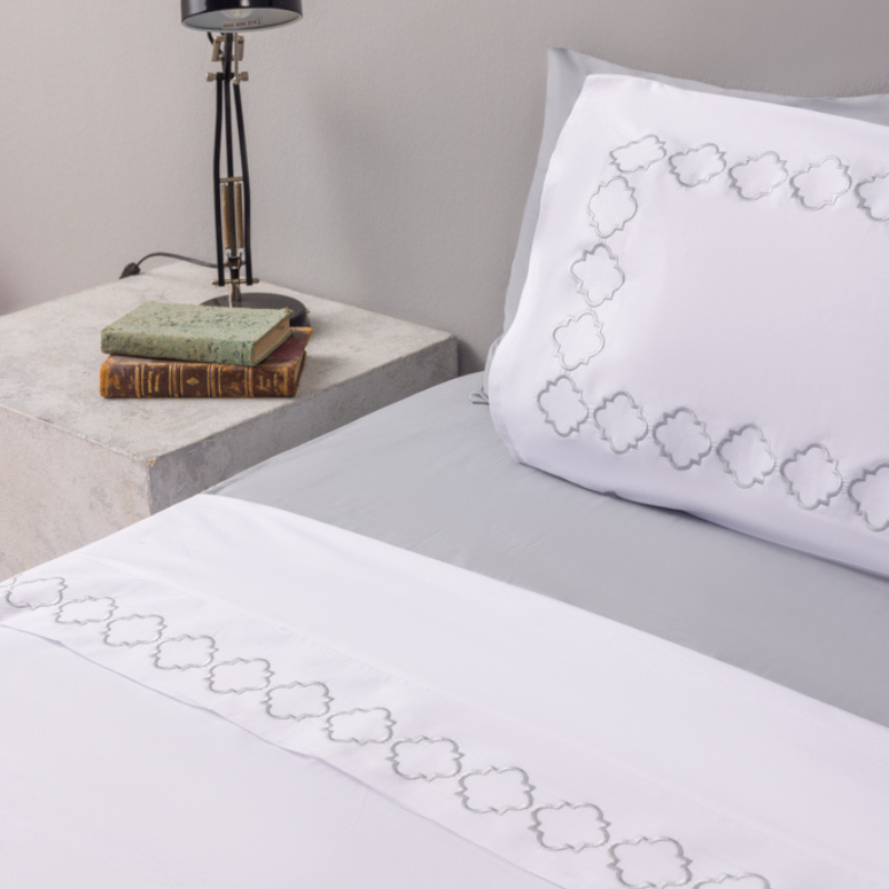 GEOMETRIC SET COTTON BED SHEETS