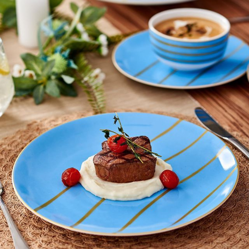 BLUE LINE PORCELAIN DINNER SET